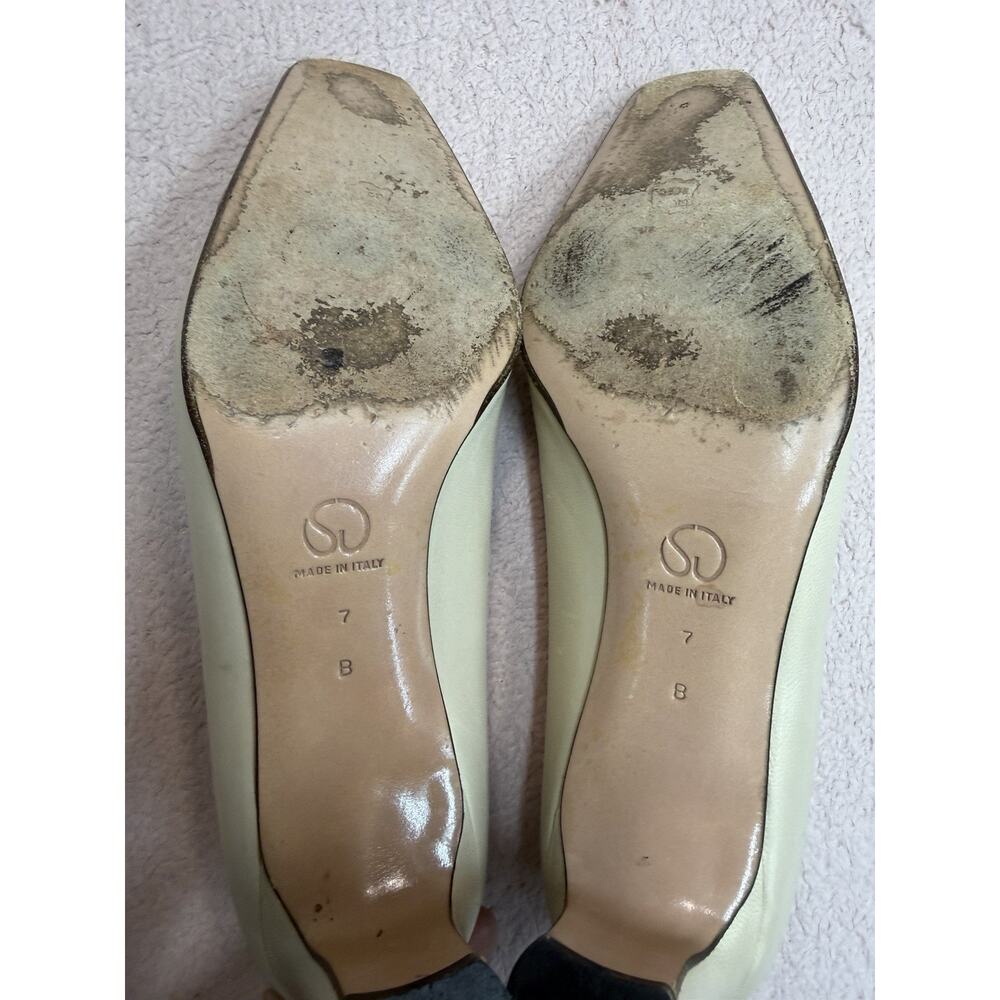 St. John Angela AJ224018 Leather Pumps 7B Made Italy Vintage - Picture 6 of 11